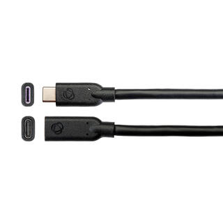 Kramer USB-C kabel USB 3.2,10 cm Full Feature C(F) - C(M) USB- Kabel Sort