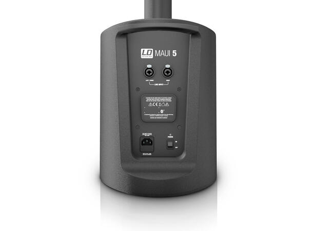 LD Systems MAUI 5 - Batteri- Sort Søyle-PA med mikser og Bluetooth - Stk. 