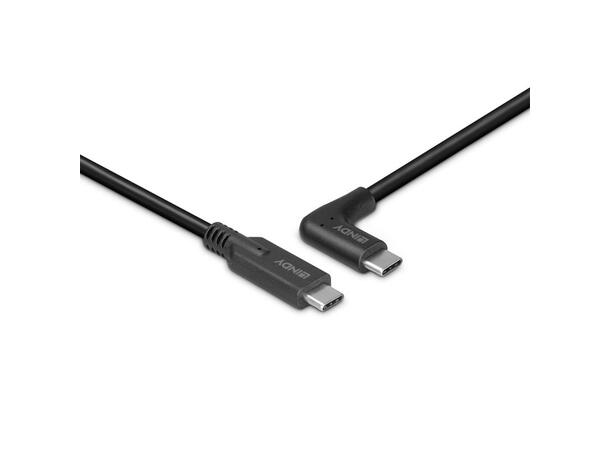 Lindy USB-C kabel 3.2 1 m Vinklet USB-C 10Gbps 