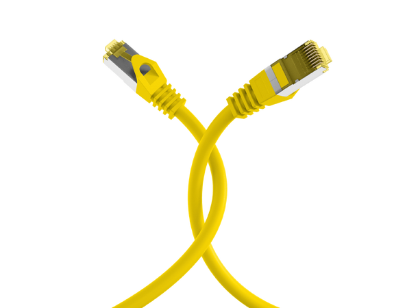 SFTP Patch Cat.7/6A - 25 m Gul LSZH 600MHz 26/27AWG PiMF Halogenfri Snagless 
