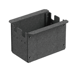 AiC Kabelboks under bordet i PET filt Mørk grå 45 x 26 x 37 cm