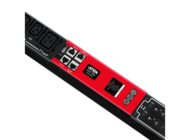Aten Metered PDU 30-Port, 32A, 400V 3-FAS, 24xC13 6xC19 0U rack mount 
