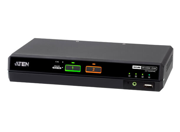 Aten Secure KVM Switch 2p 5K Combo port Single Display NIAP PSD PP 4.0, CAC 