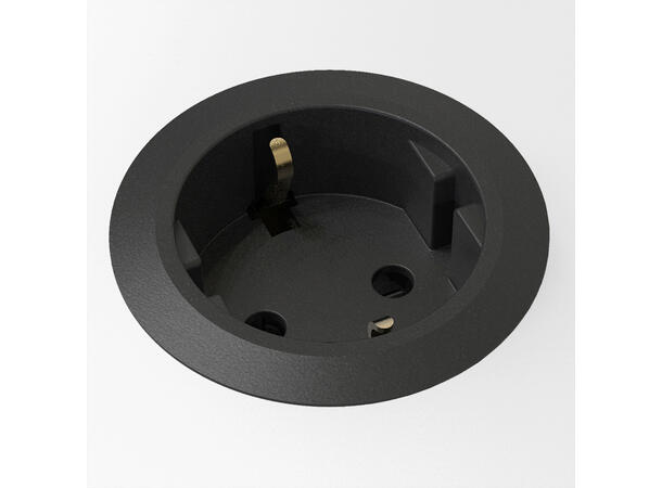 FF PM50 MINI-Strøm Ø51mm , Høyde 65mm Sort 