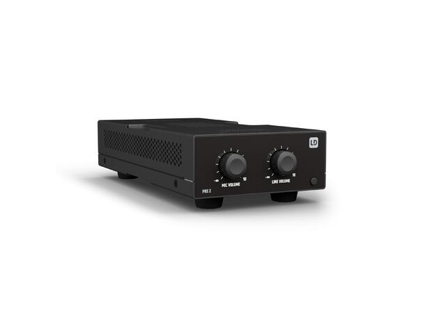 LD Systems LDPRE2 – 2-kanals linjeforsterker for profesjonelle lydins