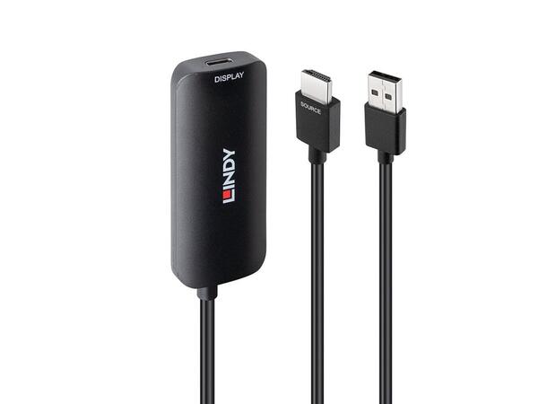 Lindy Konverter HDMI > USB-C 4K60 USB Power 