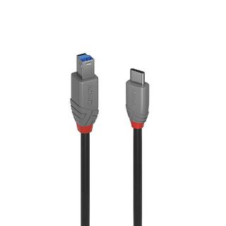 Lindy USB2 Kabel C-B -  1 m C-B  5Gbps USB Kabel Sort