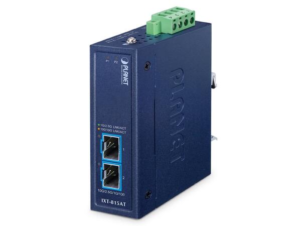 Planet Konverter 2-p10G 10G/2.5G/1G/100BASE-X SFP+ IP30 