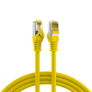 SFTP Patch Cat.7/6A -  1m Gul LSZH 600MHz 26/27AWG PiMF Halogenfri Snagless