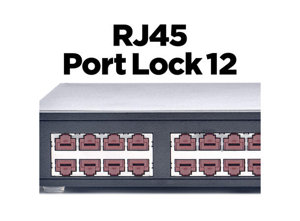 Smartkeeper Essential RJ45 Lås - Brun RJ45 Port Lås - 12stk 