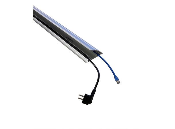 Superio Gulvkanal Aluminium Sort 2 meter 