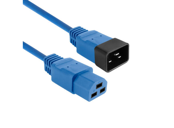 ACT Strømkabel C20 - C21 1,5 m C20 Hann - C21 Hunn Blå 