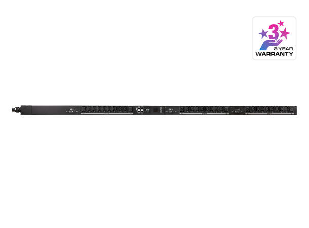 Aten Switched PDU 30-Port, 32A, 400V 3-FAS, 24xC13 6xC19 0U rack mount 