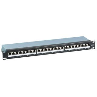 EFB Panel 1U Patch Cat.6A STP 24p Sort LSA