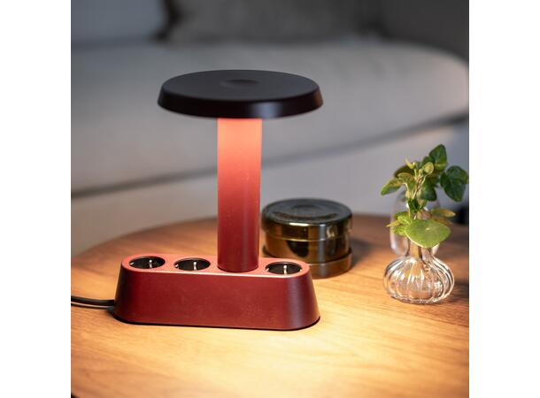 FF Nomad Block 04 - Mørkrød 3xStrøm 2xUSB-C 30W 3 m 