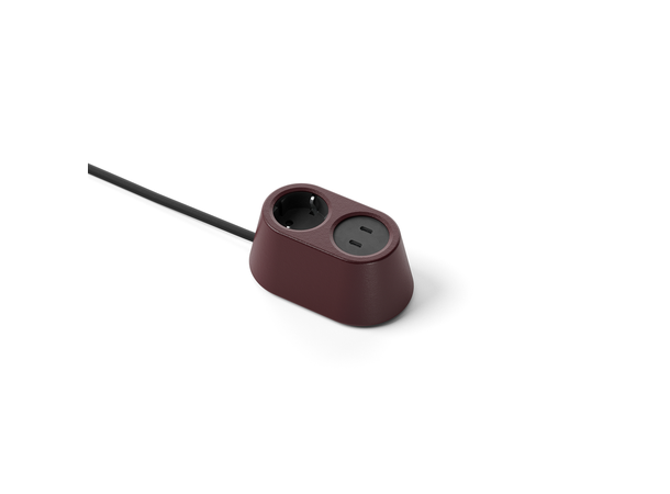 FF Nomad Block 2 1xStrøm 2xUSB-C 30W 3 m Mørkerød 