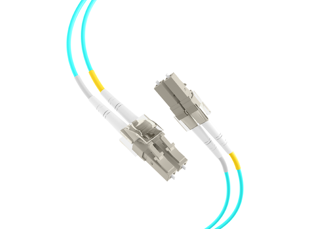 Fiberpatch 50/125 LC-LC - 40 m LSZH Multimode Duplex Flat OM3 Aqua 