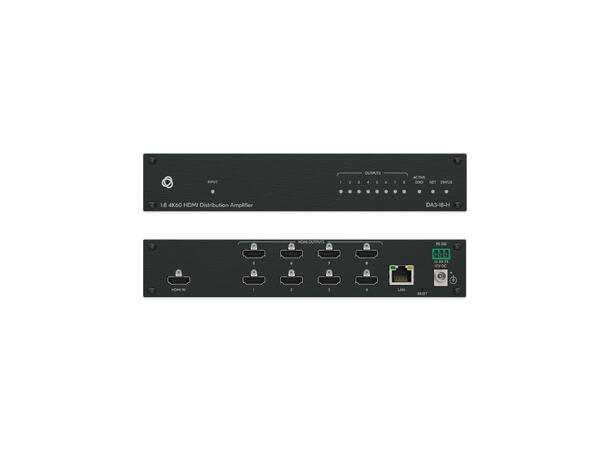 Kramer Splitter 1:8 HDMI HDR 4K60 17,82Gbps USB-C PoE 