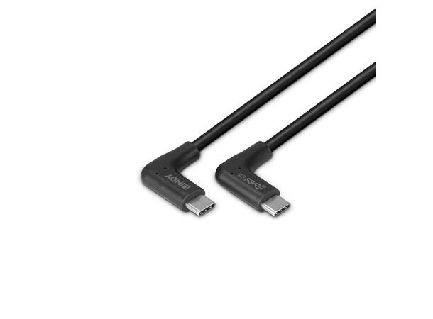 Lindy USB-C kabel 3.2 1 m 2x Vinklet USB-C 10Gbps 