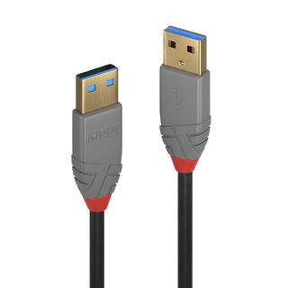 Lindy USB3.2 kabel A-A - 2 m Anthra Line A-A USB 5Gbps Sort