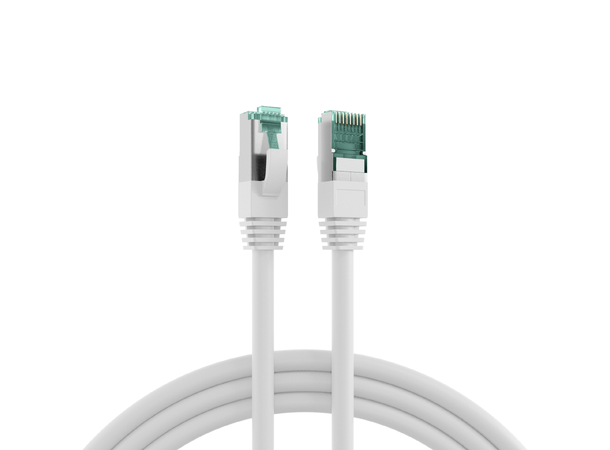 SFTP Patch Cat.6A -  1m Hvit LSZH 500MHz AWG27/7 