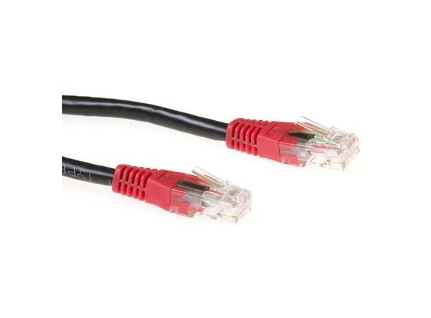 UTP Patch Cat.6 -  10,0 m Sort Krysset Nettverkskabel 250MHz 24AWG 