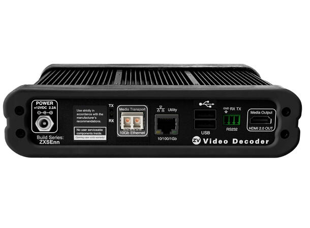 ZyPer4K–XSE Fiber Decoder 4K 10G RS-232 TAA SDVoE 