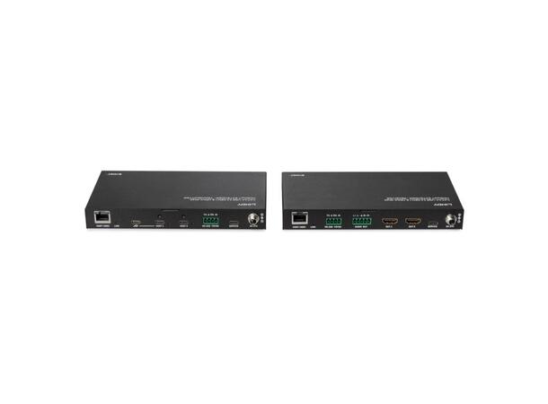 150m CAT6 DisplayPort 4K KVM Extender med USB, IR, RS-232 og HDBaseT