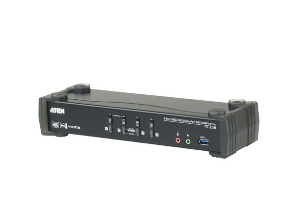 Aten KVM Switch 4-Port DP MST USB3 4K DisplayPort MST USB3 Audio 4xKabel 