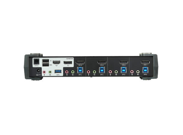 Aten KVM Switch 4-Port DP MST USB3 4K DisplayPort MST USB3 Audio 4xKabel 