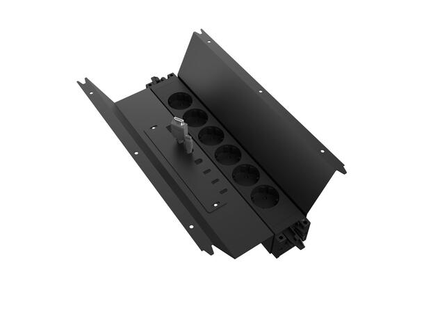 DFY Konferanse Brønn Sort Sort med kabelgjennomføringer 