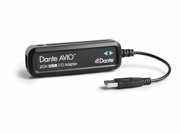 Dante AVIO USB IO Adapter 2x2 kanal RJ45 > USB - PoE 