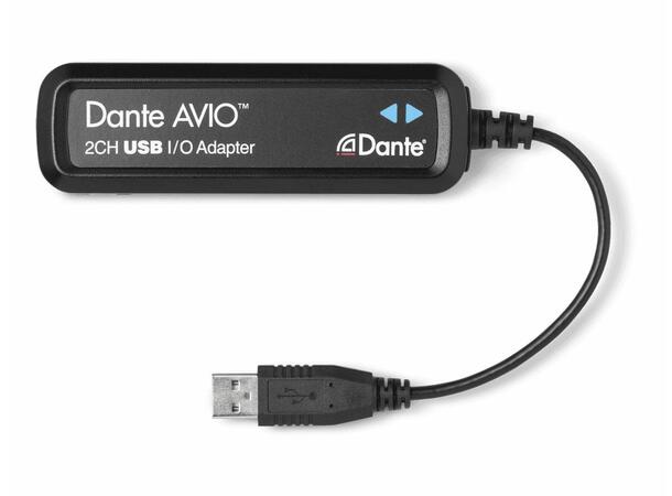 Dante AVIO USB IO Adapter 2x2 kanal RJ45 > USB - PoE 