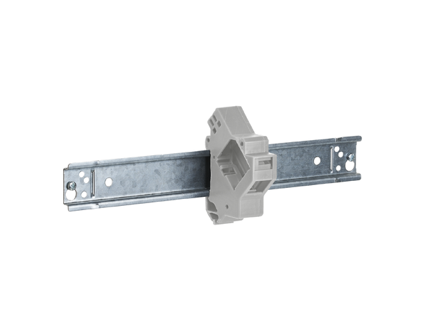 EFB Keystone Holder 1-port  DIN Rail Plast Grå 