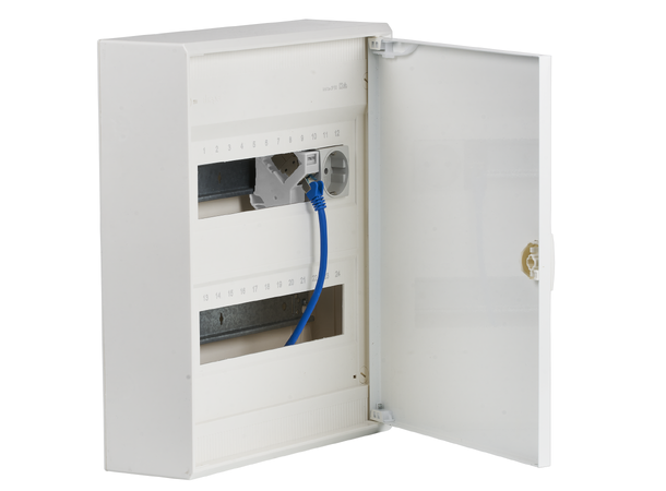 EFB Keystone Holder 1-port  DIN Rail Plast Grå 
