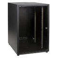 EFB Rack Skap 600x600 18U Office Modell Sort komplett, 871mm Høyde