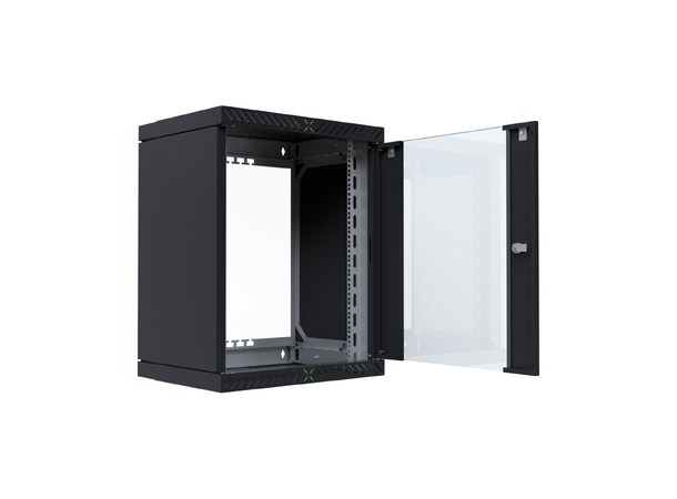 EFB Rack Skap X Vegg 19" 15U Rack 15U Sort Maks 60kg 
