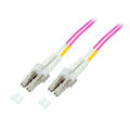 Fiberpatch 50/125 LC-LC - 15 m LSZH Multimode Duplex OM4 Fiolett