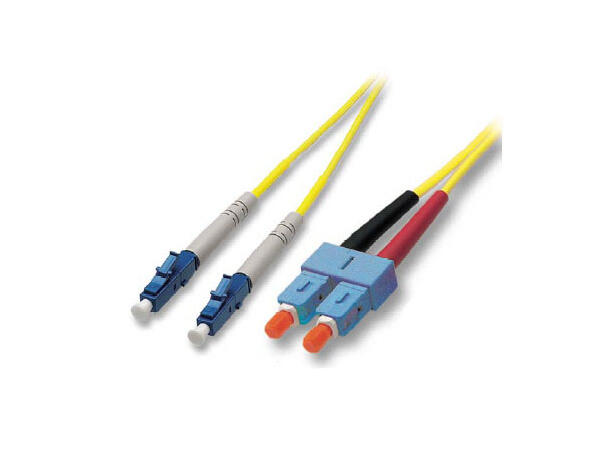 Fiberpatch 9/125 LC-SC -  0,5 m LSZH Singlemode Duplex OS1/OS2 Gul 