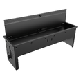 Kramer Bordbrønn 6 moduler- Kasse Sort Cutout 334 x 89 mm
