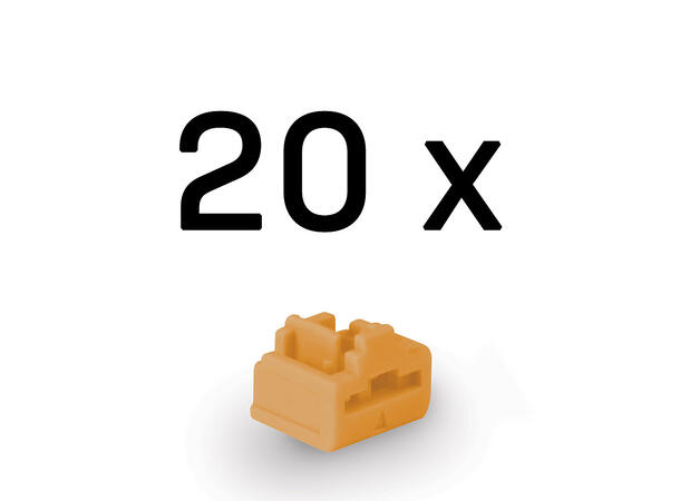 Lindy RJ45 Port Blocker 20pk Oransje 20 låser 