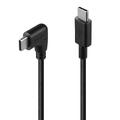 Lindy USB C Rett>C kabel Vinklet 1,0 m USB 2.0 480Mbps