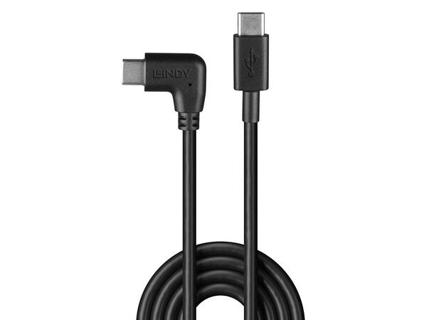 Lindy USB C Rett>C kabel Vinklet 1,0 m USB 2.0 480Mbps 