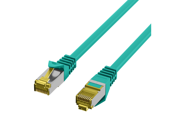 SFTP Patch Cat.7/6A -  7,5 m Grønn LSZH 600MHz 26/27AWG PiMF Halogenfri Snagless 