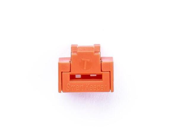 Smartkeeper Essential RJ45+Nøkkel - Oran RJ45 Port Lås 10stk + Nøkkel - Oransje 