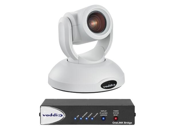 Vaddio RoboSHOT 20 UHD OneLINK PTZ 20xZoom HDBT HDMI SDI IP Hvit 