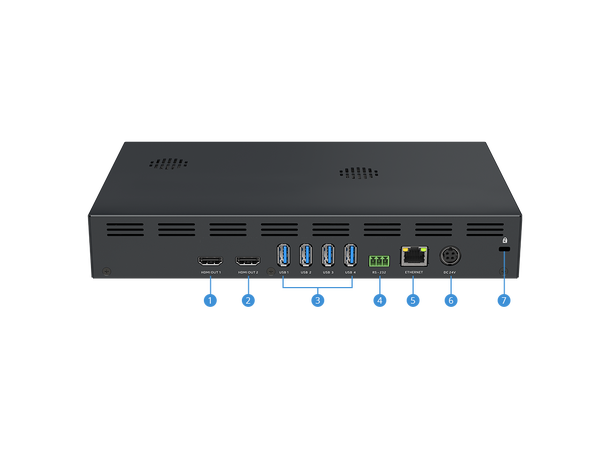 AVer 4K BYOM Matrix Switcher 4x2 USB - HDMI IA USB-C PD 