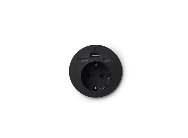 DFY Artplug 60 GST18, Sort 2x USB-C - USB A PD 