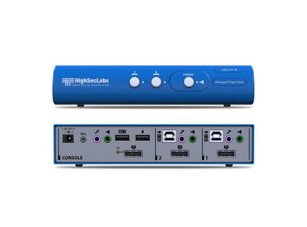 HighSecLabs Secure KVM 2p DP 4K BAA & TAA 