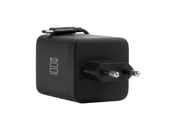 EFB USB-C Lader 100W 0,7 m 2xUSB-C - USB A - Uttrekkbar 
